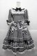 画像1: BABY,THE STARS SHINE BRIGHT / Milky Gingham Dollワンピース  黒Ｘ白 I-25-10-21-044-BA-OP-SA-ZI (1)