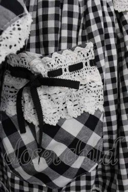 画像4: BABY,THE STARS SHINE BRIGHT / Milky Gingham Dollワンピース  黒Ｘ白 I-25-10-21-044-BA-OP-SA-ZI