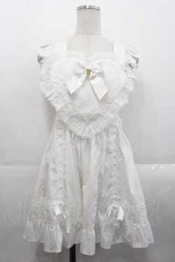 画像1: BABY,THE STARS SHINE BRIGHT / ハートエプロン  白 I-25-10-21-045-BA-OP-SA-ZI