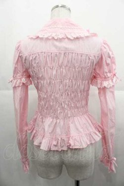 画像2: Angelic Pretty / リボンちゃんシャーリング付け袖ブラウス  ピンク I-25-10-21-004-AP-BL-SA-ZI