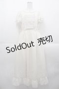Melody BasKet / Frill petalワンピース  アイボリー I-25-10-21-051-LO-OP-SA-ZT275