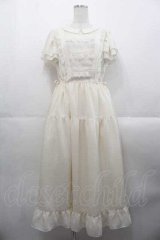 Melody BasKet / Frill petalワンピース  アイボリー I-25-10-21-051-LO-OP-SA-ZI