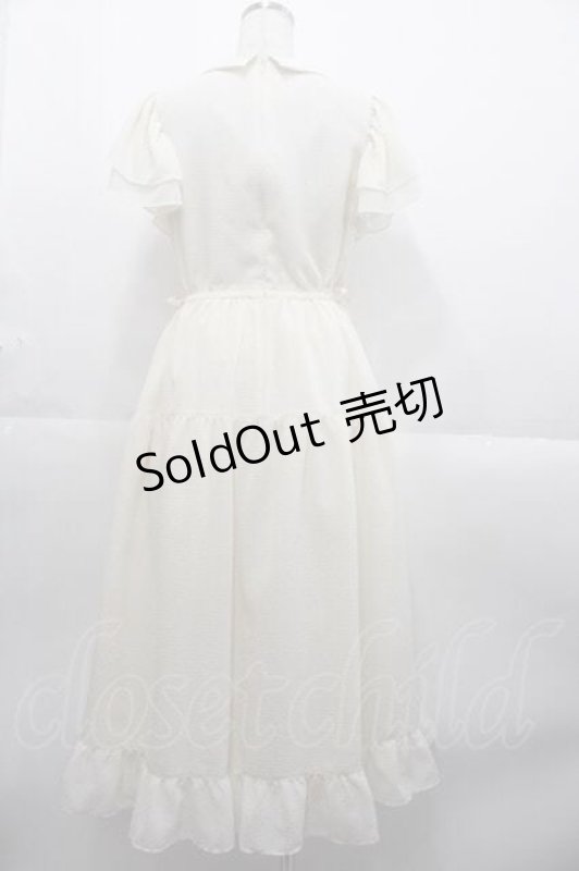 画像2: Melody BasKet / Frill petalワンピース  アイボリー I-25-10-21-051-LO-OP-SA-ZT275 (2)