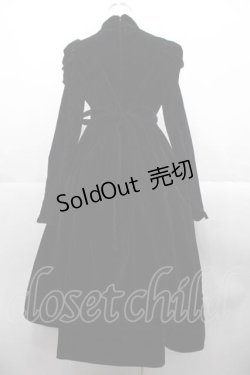 画像2: axes femme kawaii / クラシカルベロアワンピース  黒 I-25-10-21-056-AX-OP-SA-ZI
