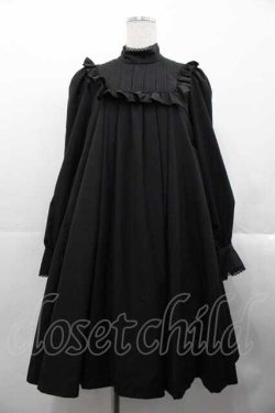 画像1: Sheglit / "Sistina"タックワンピース  黒 I-25-10-21-058-EL-OP-SA-ZI