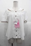 Angelic Pretty / Bunnyセーラーブラウス  白Ｘブラウン I-25-10-21-006-AP-BL-SA-ZI