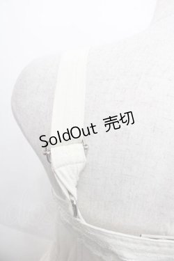 画像3: OZZ ANGELO / レース3段ジャンパースカート  アイボリー I-25-10-21-061-OO-OP-SA-ZI