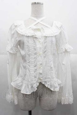 画像1: BABY,THE STARS SHINE BRIGHT / 姫袖ブラウス  白 I-25-10-21-007-BA-BL-SA-ZI