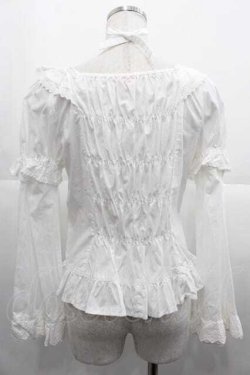 画像2: BABY,THE STARS SHINE BRIGHT / 姫袖ブラウス  白 I-25-10-21-007-BA-BL-SA-ZI