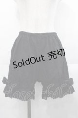 ALICE and the PIRATES / 裾リボンドロワーズ  黒 I-25-10-21-079-PA-PA-SA-ZI