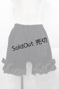 ALICE and the PIRATES / 裾リボンドロワーズ  黒 I-25-10-21-079-PA-PA-SA-ZI