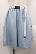 ACDC RAG / GAME OVERハーフパンツ  サックスＸ白 I-25-10-21-081-PU-PA-SA-ZI