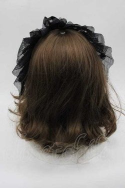 画像3: MARBLE / チュールヘッドドレス  黒 I-25-10-21-090-GO-AC-SA-ZI