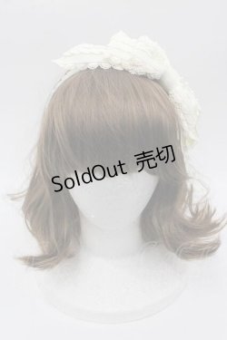 画像2: ALICE and the PIRATES /  ローズフリルグログランカチューシャ  生成り I-25-10-21-092-PA-AC-SA-ZI