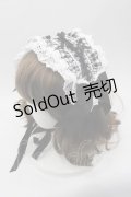 BABY,THE STARS SHINE BRIGHT / Milky Gingham Dollヘッドドレス  黒Ｘ白 I-25-10-21-096-BA-AC-SA-ZI