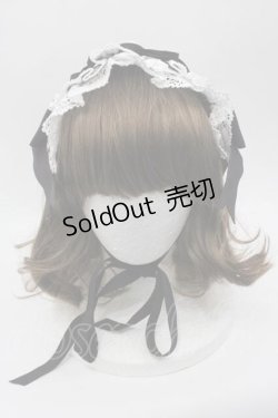 画像2: BABY,THE STARS SHINE BRIGHT / Milky Gingham Dollヘッドドレス  黒Ｘ白 I-25-10-21-096-BA-AC-SA-ZI