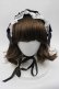 画像2: BABY,THE STARS SHINE BRIGHT / Milky Gingham Dollヘッドドレス  黒Ｘ白 I-25-10-21-096-BA-AC-SA-ZI (2)