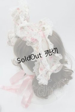 画像3: metamorphose / ローズハーフボンネット  アイボリーＸピンク I-25-10-21-098-ME-AC-SA-ZI