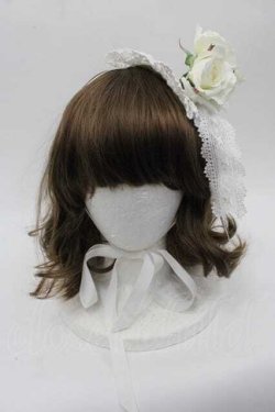 画像2: BABY,THE STARS SHINE BRIGHT / Rose Partyヘッドドレス  白 I-25-10-21-100-BA-AC-SA-ZI