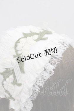 画像4: Hoshibako Works / スズランの谷 モチーフレースヘッドドレス  ホワイト I-25-10-21-102-LO-ZA-SA-ZI