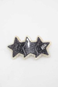 Katie / トリプルスターバレッタ  黒ｘ白 I-25-10-21-109-LO-AC-SA-ZI