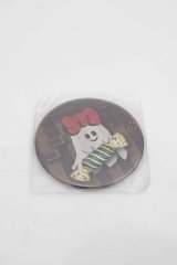 Q-pot. / おばけミラー  ブラウン I-25-10-21-113-QP-ZA-SA-ZI