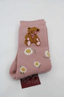 画像1: PINK HOUSE / 雛菊ロンドソックス  ピンク I-25-10-21-117-LO-ZA-SA-ZI