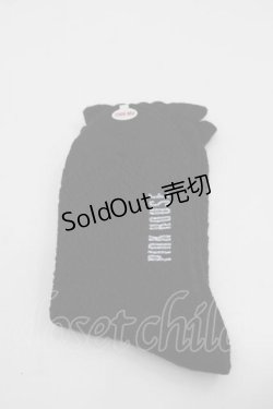 画像2: PINK HOUSE / 透かし柄ソックス  黒 I-25-10-21-121-LO-ZA-SA-ZI