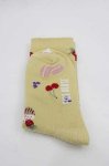 画像2: PINK HOUSE / スイーツスプリングバニープリントソックス  イエロー I-25-10-21-122-LO-ZA-SA-ZI (2)