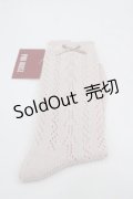 PINK HOUSE / 透かし柄ソックス  ピンク I-25-10-21-123-LO-ZA-SA-ZI