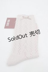 PINK HOUSE / 透かし柄ソックス  ピンク I-25-10-21-123-LO-ZA-SA-ZI