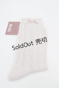 PINK HOUSE / 透かし柄ソックス  ピンク I-25-10-21-123-LO-ZA-SA-ZI