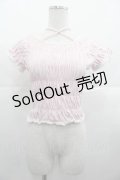 Angelic Pretty / シャーリング半袖カットソー  ピンク I-25-10-21-012-AP-TO-SA-ZI