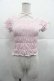 画像1: Angelic Pretty / シャーリング半袖カットソー  ピンク I-25-10-21-012-AP-TO-SA-ZI (1)