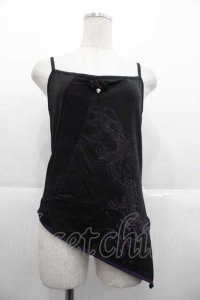 h.ANARCHY / 龍プリントキャミ  黒Ｘ紫 I-25-10-21-017-HN-TO-SA-ZI