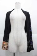 gouk / 和菊柄ボレロ  黒ｘ茶ｘ紫 I-25-10-21-018-GO-TO-SA-ZI