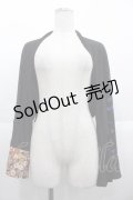 gouk / 和菊柄ボレロ  黒ｘ茶ｘ紫 I-25-10-21-018-GO-TO-SA-ZI