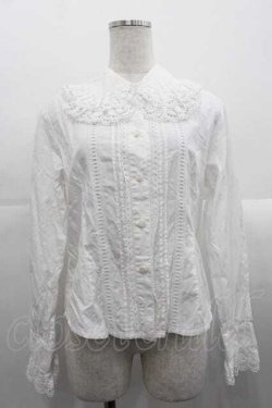 画像1: BABY,THE STARS SHINE BRIGHT / 袖ピンタックブラウス  白 I-25-10-21-003-BA-BL-SA-ZI