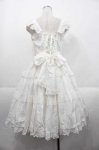 画像2: Angelic Pretty / Romanticティアードジャンパースカート  白 I-25-10-21-029-AP-OP-SA-ZI (2)