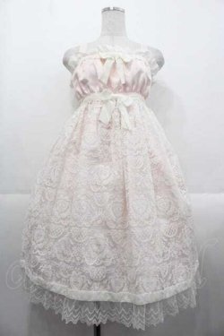 画像1: BABY,THE STARS SHINE BRIGHT / Victorian Secret KEY柄ベビードールジャンパースカート  ピンクＸ白 I-25-10-21-033-BA-OP-SA-ZI