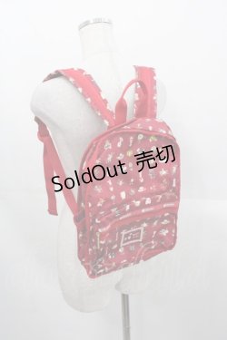 画像1: PINK HOUSE / ROUTE SM BACKPACKピンクハウスフェイバリッツB  赤 I-25-10-24-001-LO-BG-SA-ZI