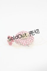 PINK HOUSE / ギンガムチェックひな菊コサージュ  赤Ｘ白チェック I-25-10-24-048-LO-AC-SA-ZI