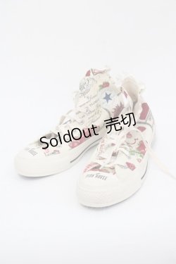 画像1: PINK HOUSE / CONVERSE サロンドフレーズスニーカー 24CM アイボリー I-25-10-24-053-LO-SH-SA-ZI