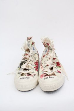 画像2: PINK HOUSE / CONVERSE サロンドフレーズスニーカー 24CM アイボリー I-25-10-24-053-LO-SH-SA-ZI