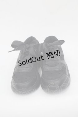 画像2: m petit by misako / ハート柄チュールスニーカー L 黒 I-25-10-24-054-LO-SH-SA-ZI