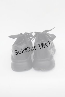 画像3: m petit by misako / ハート柄チュールスニーカー L 黒 I-25-10-24-054-LO-SH-SA-ZI