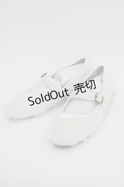 画像1: PINK HOUSE / ソフトチュールフリルバレエシューズ 3(M) 白 I-25-10-24-055-LO-SH-SA-ZI