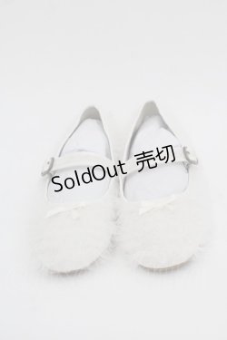 画像2: PINK HOUSE / ソフトチュールフリルバレエシューズ 3(M) 白 I-25-10-24-055-LO-SH-SA-ZI