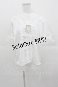 Amavel / Classical Doll レースフリルブラウス  白 I-25-10-24-058-CA-BL-SA-ZI