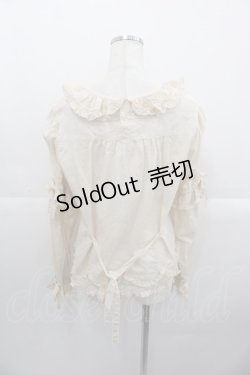 画像2: PINK HOUSE / Berry Rose刺繍入りブラウス  生成り I-25-10-24-061-LO-BL-SA-ZI